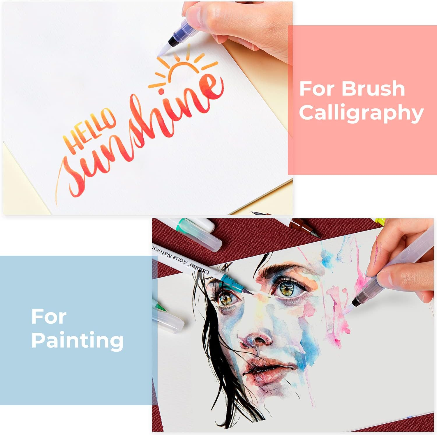 6/12/18pcs Water Color Brush P - Correction Pen Fine ulasan dan harga