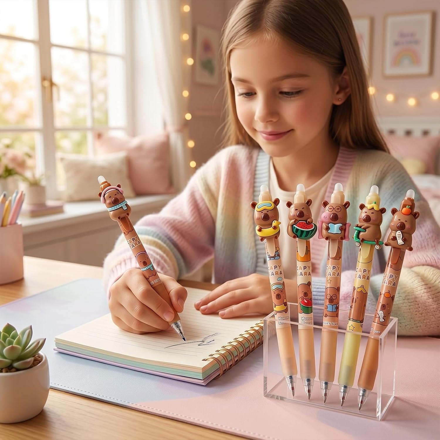 Cute Capybara Erasable Pens, 0 - Correction Pen Fine ulasan dan harga