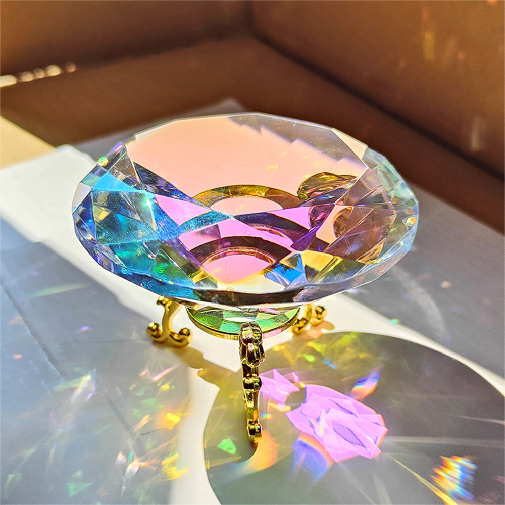 30-80mm AB Colorful K9 Crystal - Paper Weight Crystal ulasan dan harga