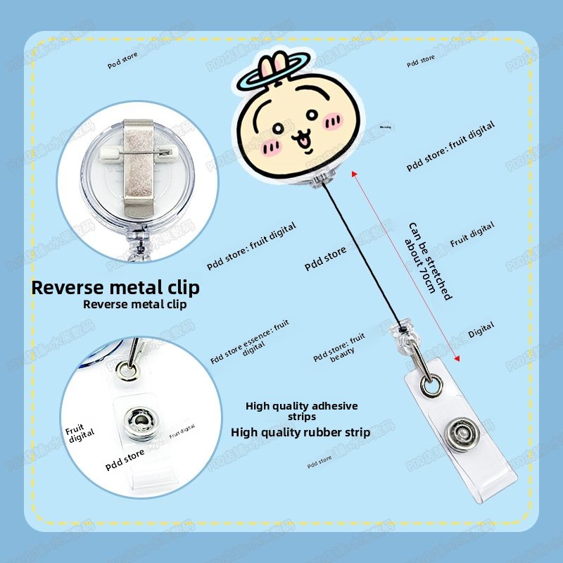 jiyi Retractable Badge Reel Ka - Index Card Holder ulasan dan harga