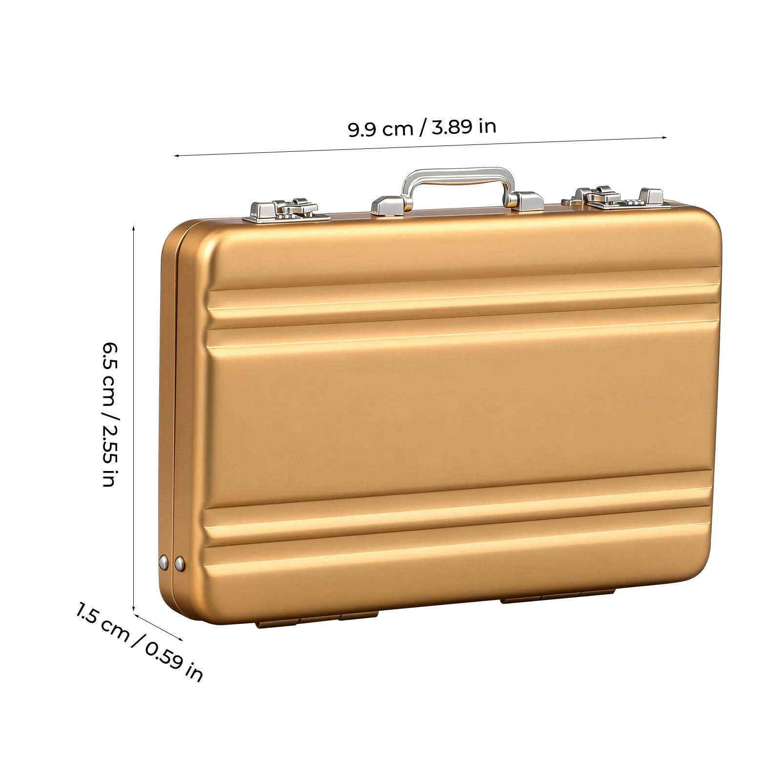 1pc Aluminum Business Card Box - Card Index Box ulasan dan harga