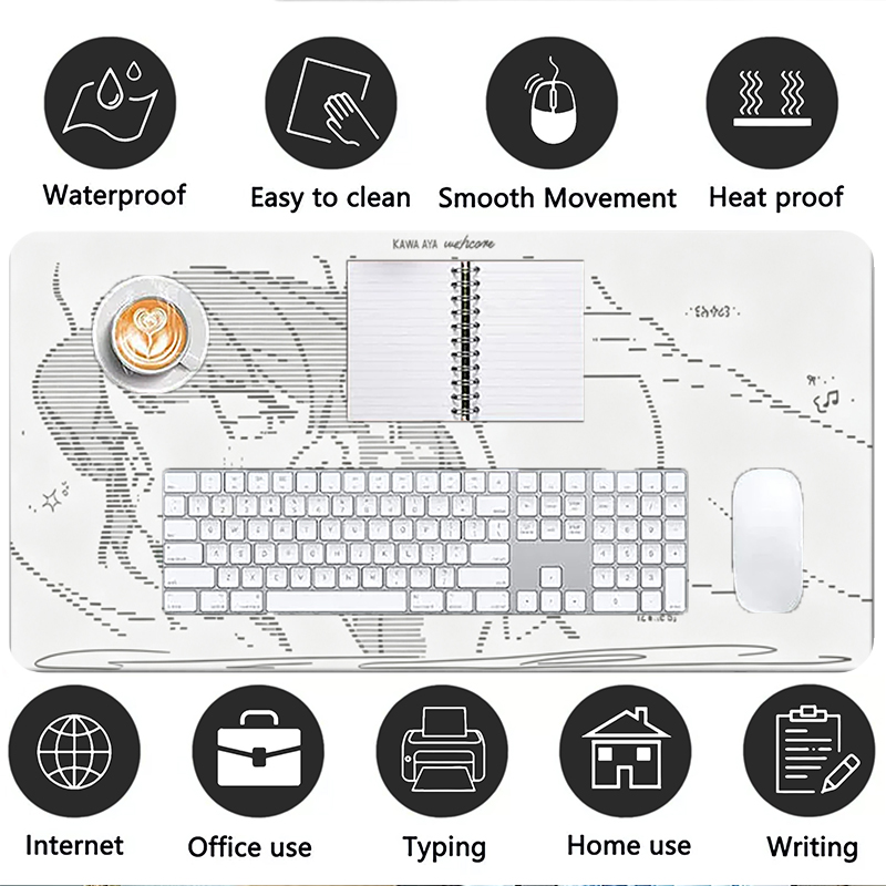 1Pcs Leather Mouse Pad Anime A - Leather Desk Pad ulasan dan harga